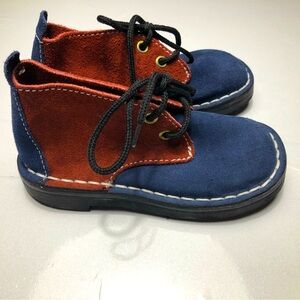Groundcover Suede Two Tone Lace Up Toddler Boots
